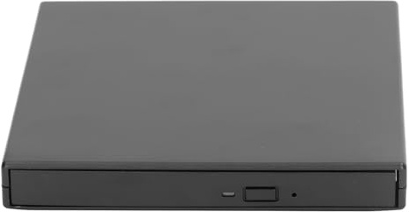 Acouto USB 2.0 Externe DVD Externer USB 2.0 DVD-Player Dünner Tragbarer Brenner für Laptop, Treiberfreies Universelles Optisches Laufwerk, Hochgeschwindigkeits-CD-DVD-Leser und -Brenner für (Black)