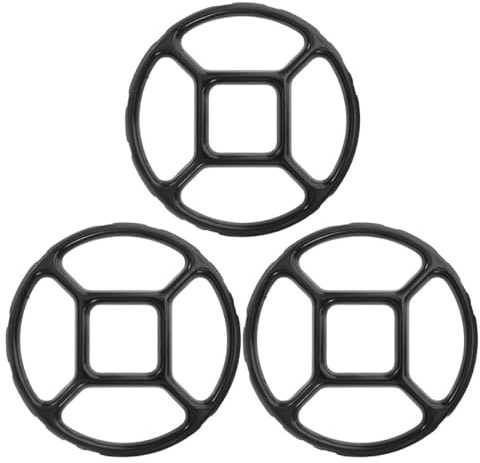 SHOWERORO 3 piezas Soporte Antideslizante para Ollas Pequeñas de Gas de Anillo de Rejilla para Cocina de Gas Soporte y Resistente para Wok y Sartenes Accesorio Versátil para Fogones
