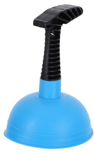 VICASKY Sturalavandini per Lavabo da Bagno e Cucina Ventosa Blu, Manico Antiscivolo, Potente Rimuovi-intasamento per WC e Scarichi Domestici, Strumento Compatto per Uso Residenziale
