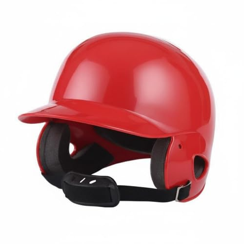 Baoblaze Protector Infantil de Béisbol Casco Juvenil Integrado Protector Facial Esponja Interior Amortiguadora Ventilación Distribuida para Uso en Juegos, Rojo, Niños