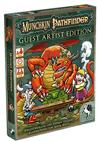 Pegasus Spiele 17243G - Munchkin Pathfinder Guest Artist Edition, Shane White-Version