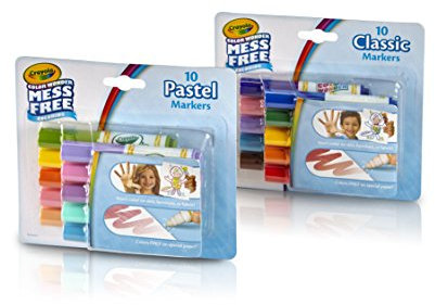CRAYOLA Color Wonder Markers, Mess Free Coloring, Classic & Pastel Colors (20 Count) (2 Pack)
