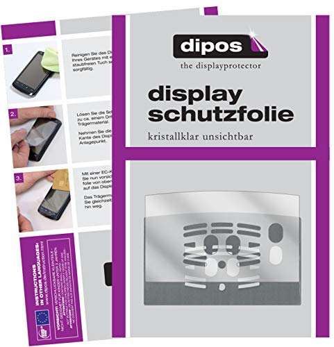dipos 2x Schutzfolie klar für DeLonghi ECAM 23.466.S Cappuccino Tropfblech | Passt perfekt, Ultra-Dünn, kratzfest, blasenfrei, Case-Friendly, hüllenfreundlich, Fingerprint-kompatibel, selbstklebend
