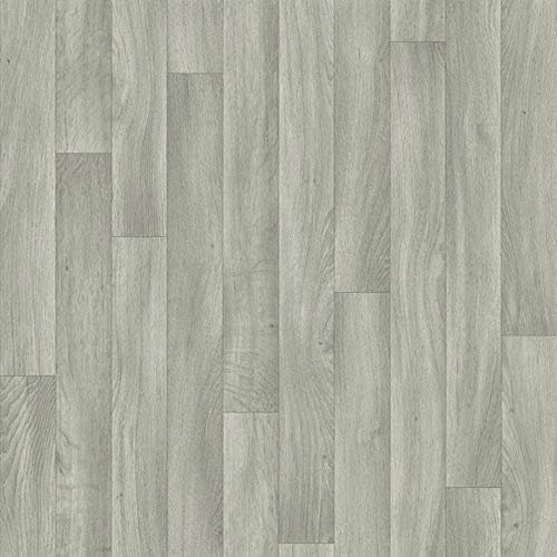 Apollo Grey Oak Anti Slip Wood Effect Vinyl Flooring Lino (2m x 2m)