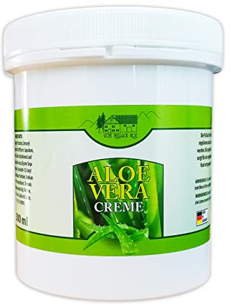 ALOE VERA CREME 500ml Körperpflegecreme Körpercreme Hautcreme Pflege Hautpflege Balsam Salbe Gel 95