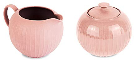WD Lifestyle - Juego de azucarero y leche rosa, línea Aria.