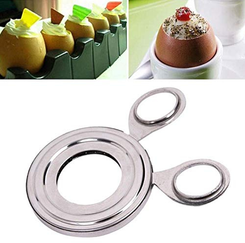 Lankater Boiled Egg Topper Cutter, Stainless Steel Boiled Egg Cutter Egg Shell Scissors Opener for Kitchen Tool Supply