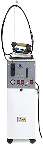 EOLO Centrale Vapeur GVK5 TOP RA Verticale Défroisseur Repassage Professionnel Chaudière Inox Recharge Automatique Fer à Repasser Poignée Liège Brosse Pistolet Repasse Nettoie Garantie 5 Ans