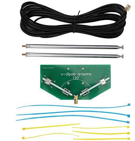 Antenna V-Dipole Radio Communication Frequency 78M-1 GHz Radio Replacement Antenna Universal Indoor Acceptor