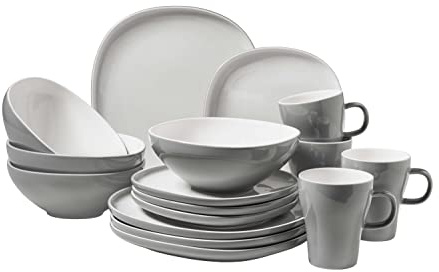 Mäser Servicio de combinación, cerámica Isora gris