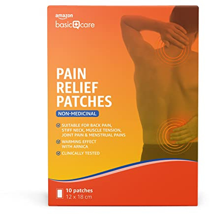 Amazon Basic Care Pain Relief Patches, 10 Count