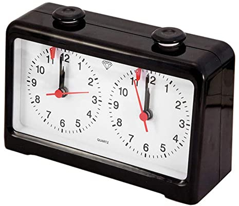Minghunian Schachuhr Timer Quarz Analog Schachuhr Professionelle Turnier Analog Schachuhr Timer für Spiel