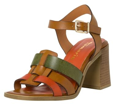Tamaris dam 1-28021-42 sandal med klack, Cognackam, 37 EU