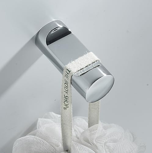 Chrome Coat Hook Perforated Single Hook Coat Cap Hook Wall Hook, Hook Chrome Plating (Perforated)