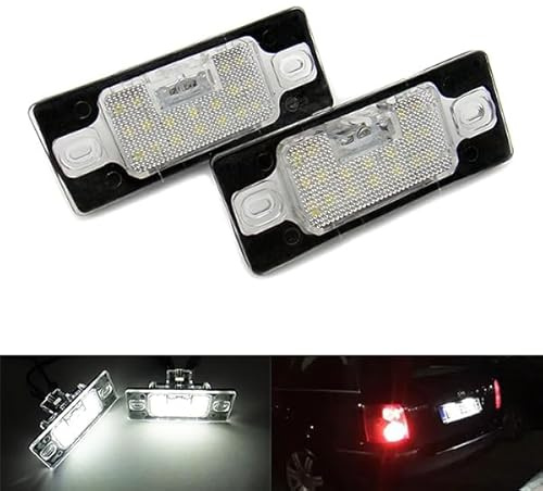 RZG 2x LED Kennzeichenbeleuchtung Weiß Canbus für 99-07 Fabia I 6Y 98-05 Jetta Bora A4 1J 99-09 Golf IV V Variant Kombi 5D Touring