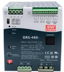 MEAN WELL DRS 480W 36V 10.2A Switching Power Supply， DRS-480-36 AC-DC DIN Rail UPS Power Supply Driver Converter Transformer For Security Systems, Alarm Systems, etc