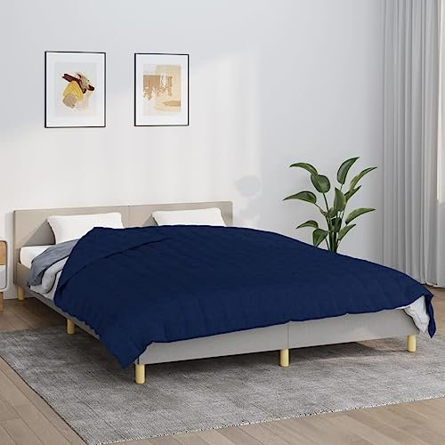 AUUIJKJF Home Items, Gewichtsdecke, blau, 200 x 200 cm, 9 kg Stoff, Anzugmöbel