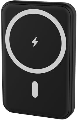 Wonder Full Power - Batterie Externe MAGNETIQUE 10 000 mAh - Compatible avec iPhone, Samsung, et Autres Mobiles Power Bank - Charge Rapide 20W avec USB-C Entrée & Sortie - Câble USB-C fourni.