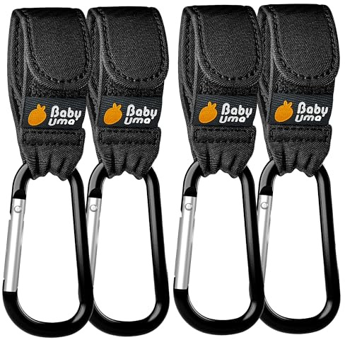 Baby Uma Ganchos Carro Bebé para Bolsos - Mosquetones [Pack de 4]
