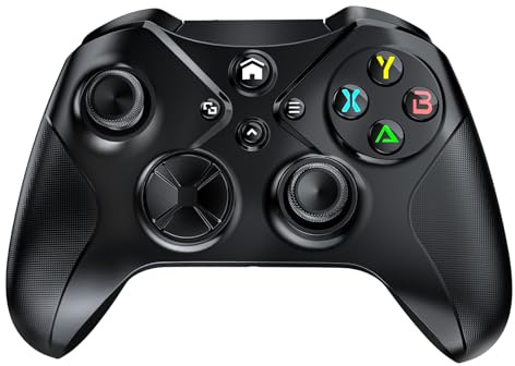 Gamrombo Wireless Controller for Xbox Series X|S, Xbox One, Windows PC, iOS & Android, mit Bluetooth, Marco & Turbo, Vibration, 3.5mm Audio Jack, 6-Axis Sensor, Need to Upgrade - Black