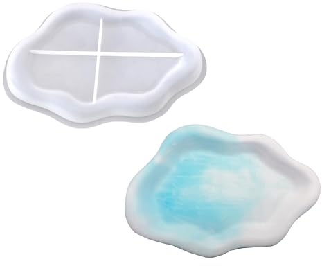 YJFY 1 Stück Tray Silikonform Silikonform für Teller, Schmuckaufbewahrung, Tablette zur Herstellung von Ablagefächern