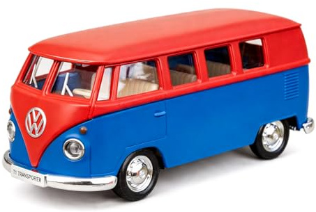 imtfzct 1/36 VW Bus (Volkswagen Bus) Spielzeugauto, Alu-Modellauto mit Pullback-Funktion, ideal für Sammlungen & als Geschenk für Kinder