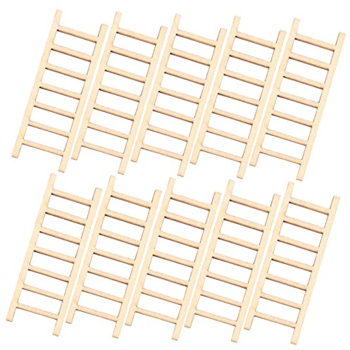 Anneome 10stücke Ornamenttreppe Holz Für Diy Heimlandschaftstreppe Landschaftstreppe Dekoration Bonsai Mikrolandschaften Ladenlandschaftstreppe