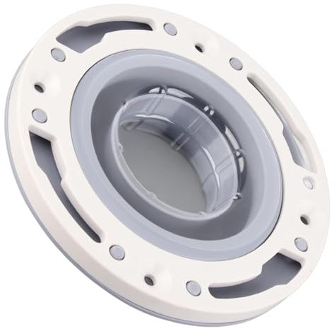 WC-Flansch-Reparatursatz, WC-Flansch, WC-Flansch aus Silikon und ABS, grau, universeller WC-Flansch-Ersatz für 4 Zoll, 5 Zoll, spezielles 3 Zoll Abflussrohr