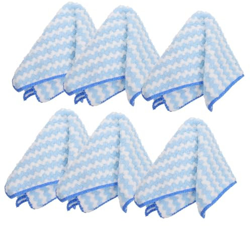 TOGEVAL 12St Küchenreinigungstuch Geschirrspülmaschine Mikrofaser Geschirrtuch küchenhandtuch Kitchen Towel Haushaltsreinigungstücher Reinigungsmittel für den Haushalt Korallenvlies Blue