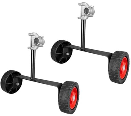 Sosoport 2pcs Lawn Mower Support Stand Garden Rollers for Lawns Edgers for Landscaping Portable Mower Wheel Lightweight Design for Easy Maneuverability