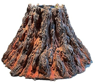 Chimenea Eléctrica Adornos Grandes de Fibra de Vidrio, Accesorios de Escenario de erupción volcánica simulada, lámpara de Cueva fundida, Decoraciones for hogueras de Fiesta Calentador De Chimenea