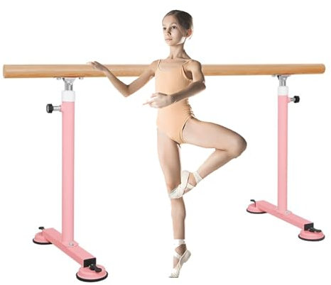 YXLYFDLY Ballettstange Ballettstange Im Tanzstudio, Weit Verbreitet, Ballettstange Und Tanzstange Mit Starken Saugnäpfen, Tanzausrüstung Für Fitness-Stretching-Gymnastik(Pink,1m/3.28ft)