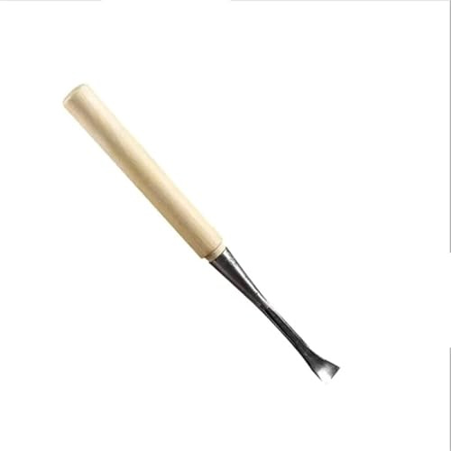 10/15/20mm Carbon Steel Spoon Bent Gouge for Woodcarving & Hollowing Hand Tool(20mm)