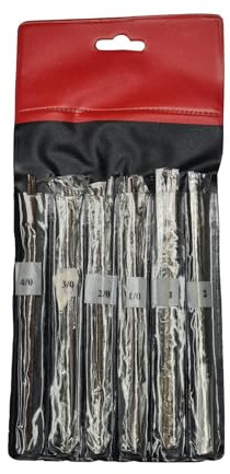 Jeweler’s Saw Blades Set Gross of 144 Pieces Sizes 4/0 3/0 2/0 1/0 1 2 for Jewelry Making and Metal Cutting
