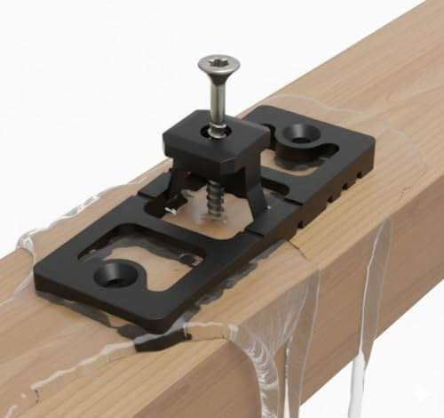 200 Stk. Kombi Abstandhalter Terrassendielen Inkl. Schrauben, verdeckte Befestigung/WPC Clips 5 mm/Terrassenklammer mit Fugenbreite 5 mm und abstand zu UK