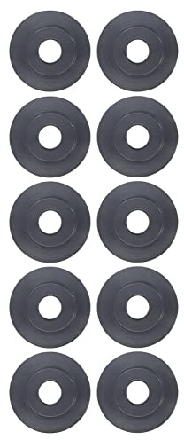 MasYosh 10 Stück Rohrschneider-Rad, 18 Mm Außendurchmesser, 5 Mm Innendurchmesser, 3,8 Breite, Manganstahl-Rohrschneider-Ersatz, mit Hoher Härte, für Kupfer-Messin