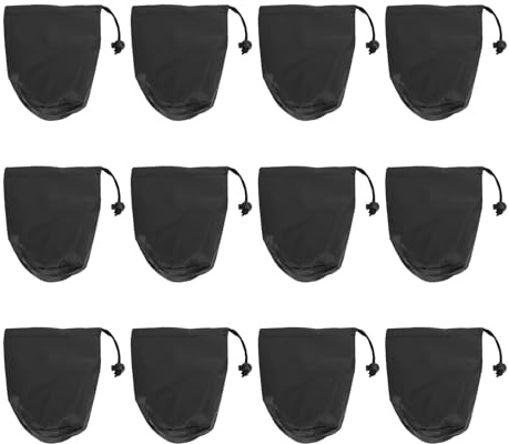 Dpofirs Mason Jars Lot de 12 Sacs Hydroponiques Réglables pour Blocage de la Lumière - pour Ventilateurs Hydroponiques Kratky - Tissu Oxford 210D