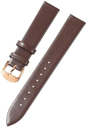 Klocktillbehör Bandrem I Äkta Läder Mode Rosa Klockband Snabbsläpp Klassisk Elegant Mjuk Ersättning 14/16/18/20/22 Mm(A2,12mm)