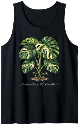 Monstera Thai Constellation Plant Illustration Tank Top