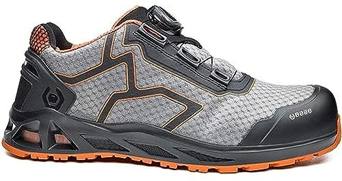 Base Protection K-Jump Scarpa Antinfortunistica con Sistema BOA, Grigio/Arancione, Taglie 45