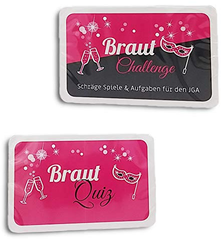 Partybob JGA Spiele Set Frauen - Braut Aufgaben und Quiz