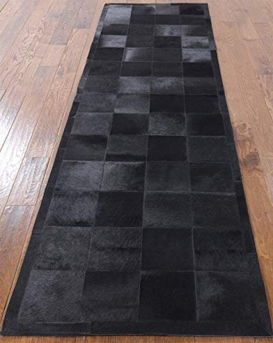 Vip Leather Patchwork-Läufer aus Rindsleder Cod RD14FG (70 cm x 210 cm)