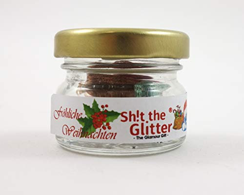 STG - die Glitzerpillen im Glas (Xmas-Design) / Weihnachten, Geschenk, Überraschung, Badezimmerdeko, Wichtelgeschenk, Scherzartikel