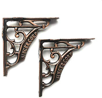 Shelf Brackets Singer Corp Antique Copper - 5''