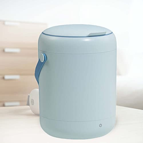 PanHuiWen Mini Lave Linge Pas Cher Machine a Laver Camping 2.8L Petite Machine à Laver Hublot avec Fonction BactéRiostatique LumièRe Bleue,Blue