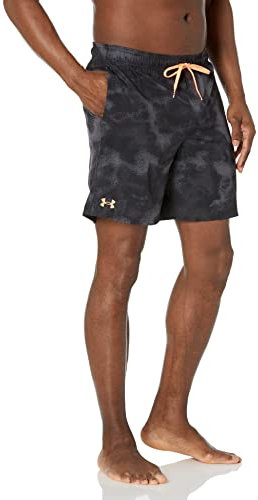 Under Armour Herren-Badehose mit Kompressionsfutter, Volley-Badehose, Shorts mit Kordelzug und elastischem Bund, Schwarz, Sand, Camouflage, M