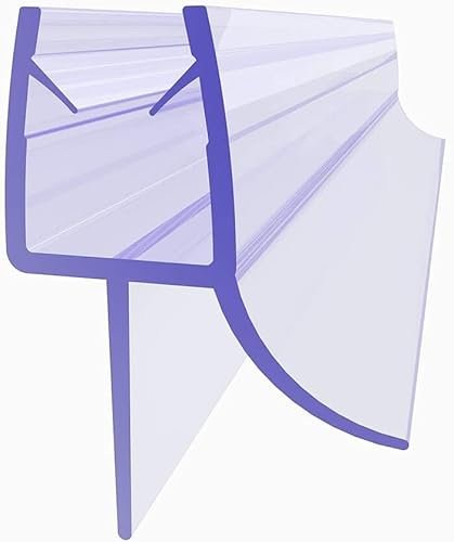 SUNXURY Junta de ducha de 70 cm, junta de repuesto para puerta de cristal de 6 mm/8 mm, mampara de ducha, transparente, deflector de agua