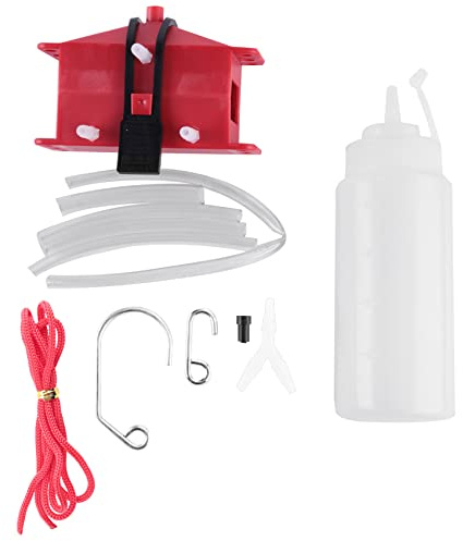 Hopbucan Motorrad-Kettenreinigungsmaschinen-Kit BüRsten-Zahnrad-Reinigungswerkzeug für Universal-Motorradketten-SchmiergeräT Rot