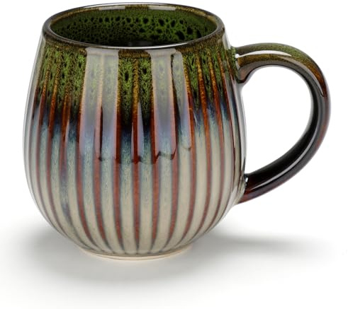 CosyCorner Ceramic Coffee Mug, 17 oz Large Coffee Cups for Home and Office, Ceramic Cup for Coffee & Tea（B）