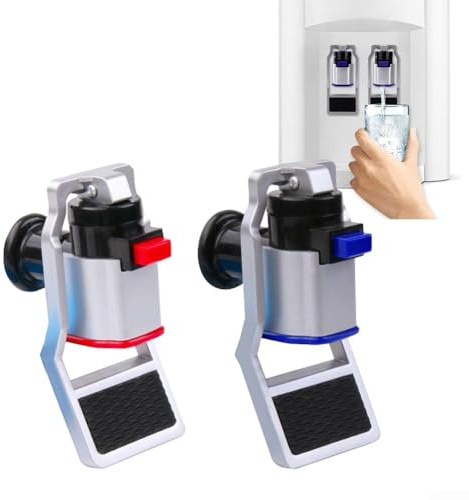ZYWUOY Juego de 2 piezas de repuesto de grifo dispensador de agua, dispensador de agua caliente y fría, juego de repuesto de salida de plástico